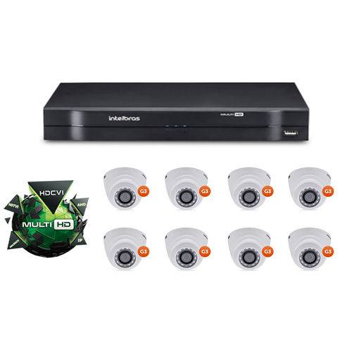 Kit CFTV DVR Stand Alone com 8 Câmeras Multi HD Intelbras