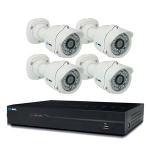 Kit CFTV HDL com 4 Câmeras, DVR 8 Canais e HD 1TB