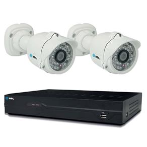 Kit CFTV HDL com 2 Câmeras, DVR 4 Canais e HD 500GB