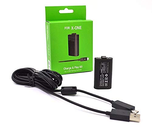 Kit Charge And Play Xbox One e Elite Bateria 1400MAH P/ Controle + Cabo Usb com Led
