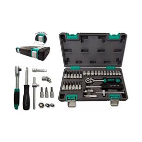 Kit Chave Catraca e Soquetes 1/4, 4 a 13mm CR-V 29 Pçs