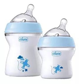 Kit Chicco - Mamadeira 150ml + 250ml - Azul