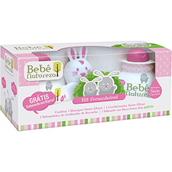 Kit Coelhinho Bebê Natureza Shampoo + Condicionador + Sabonete + Coelhinho 230 Ml Rosa - Biotropic
