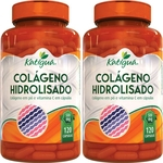 Kit 2 Colágeno Hidrolisado Com Vitamina C 120 Cápsulas Katigua