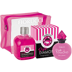 Tudo sobre 'Kit Colônia Fiorucci Pink Diamond Feminino 100ml + Sabonete Liquido 350ml + Necessaire'