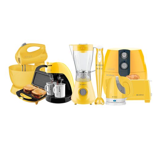 Kit Colors Amarelo Cozinha Completa Cadence - 220V