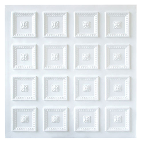 Placa de PVC 3D 50cm X 50cm Alto Relevo Kit com 10 Revestimento Luxo MÔNACO