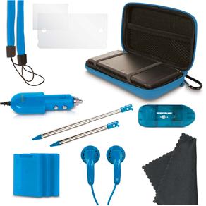 Kit com 13 Acessórios DreamGear DG3DS4211 para Nintendo 3DS - Azul