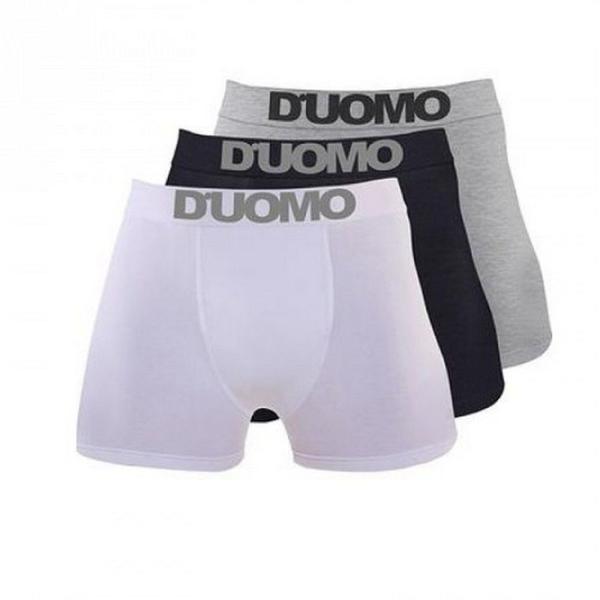 Kit com 12 Cuecas D UOMO Boxer com Costura M - Duomo