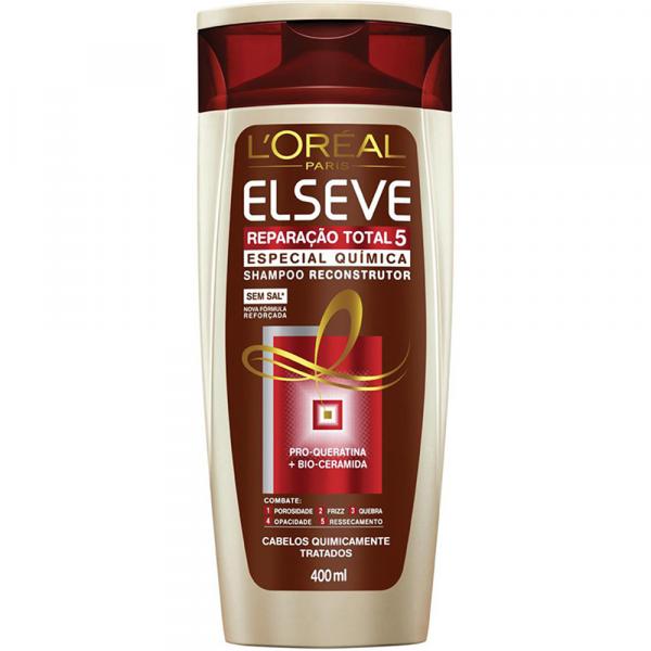 Kit com 12 Shampoo Elseve L Oréal Paris Reparação Total 5 Especial Química 400ml - Z_empório Veredas