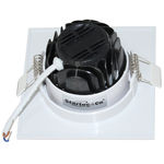 Kit com 10 Spot LED Embutir PP - 5W - 3000K - Branco Quente Quadrado - Startec