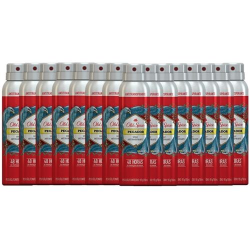 Kit com 15 Desodorantes Old Spice Pegador 150ml