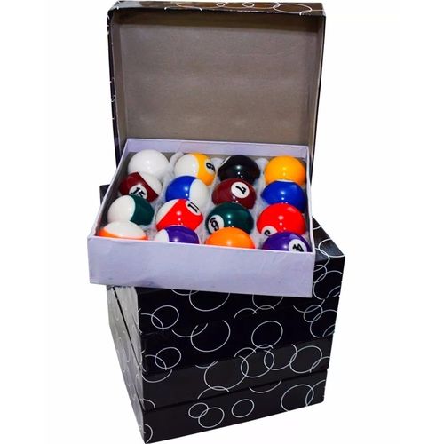 Kit com 16 Bolas de Bilhar Profissional Jogo Snooker Sinuca