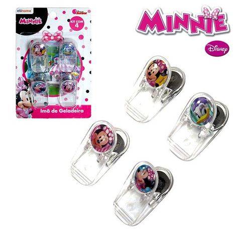 Tudo sobre 'Kit com 4 Peças Prendedor Magnético Multiuso Minnie Disney'