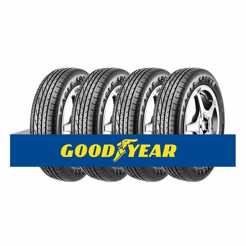 Kit com 4 Pneus Goodyear Aro 16 Eagle Sport 205/55 91V