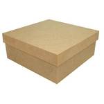 Kit com 50 Caixas Tampa de Sapato Baixa 14X14x5 MDF