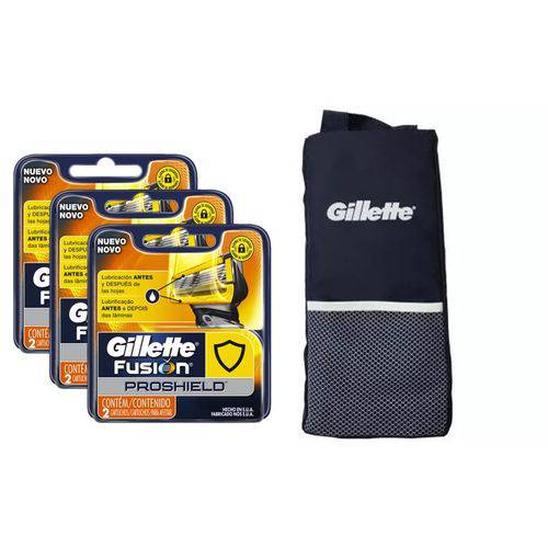 Tudo sobre 'Kit Gillette: 12 Cargas Fusion Proshield + 1 Porta Chuteira'