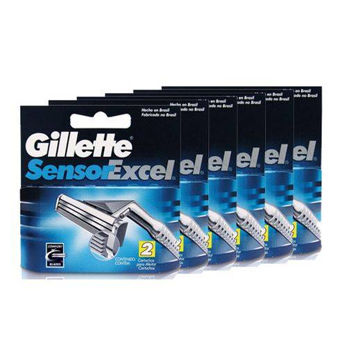 Tudo sobre 'Kit com 6 Cargas Gillette Sensor Excel C/2 Unidades'