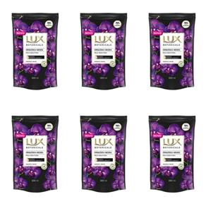 Kit com 6 Lux Orquídea Negra Sabonete Líquido Suave Refil 200ml