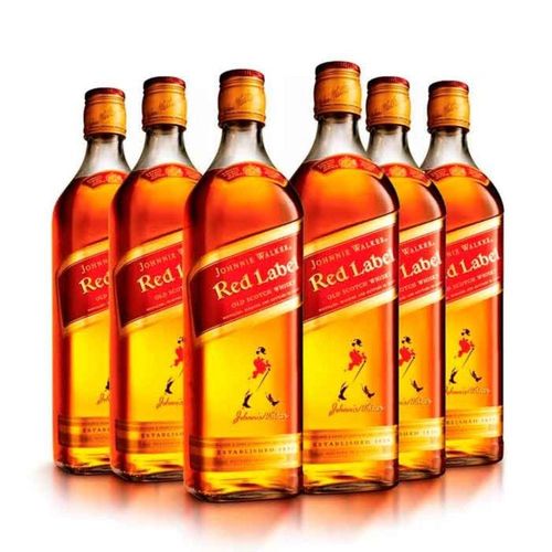 Kit com 6 Whisky Johnnie Walker Red Label 1