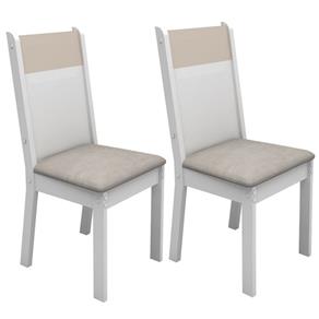 Kit com 2 Cadeiras Elegance Madesa - Cinza