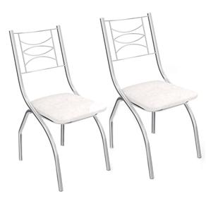 Kit com 2 Cadeiras Kappesberg Itália - Branco