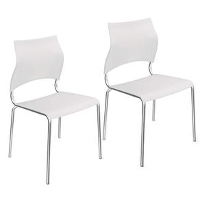 Kit com 2 Cadeiras Kappesberg Milão - Branco