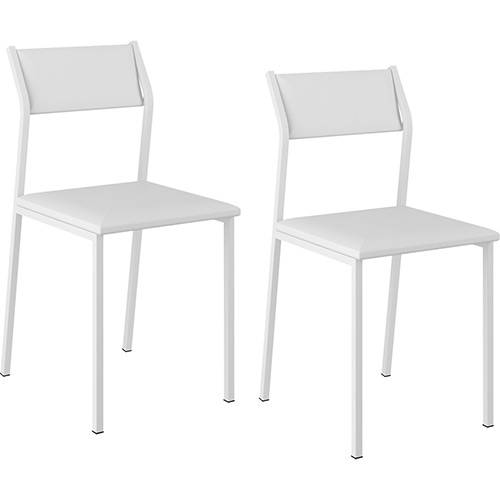 Tamanhos, Medidas e Dimensões do produto Kit com 2 Cadeiras Sofia Branco - Carraro