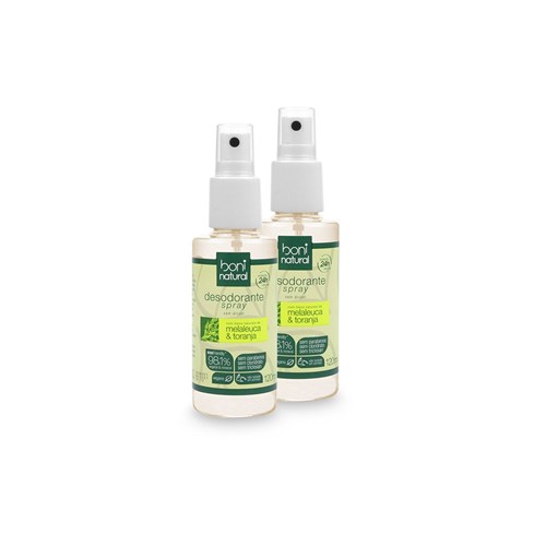 Kit com 2 Desodorantes Spray Natural Melaleuca e Toranja – Boni Natura...