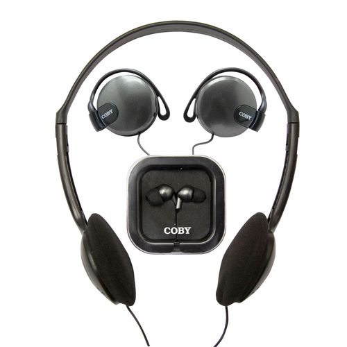 Kit com 3 Fones: Headphone Auricular Earphone CV324