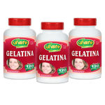 Kit com 3 Gelatina - Unilife - 120 Cápsulas