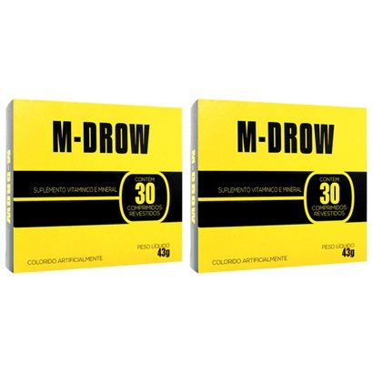 Kit com 2 M-Drow - 30 Comprimidos Revestidos - Intlab