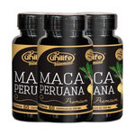 Kit com 3 Maca Peruana Premium 550mg - Unilife - 60 Cápsulas