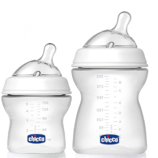 Kit com 2 Mamadeiras Chicco Stepup - 1 de 150ml e 1 de 250ml