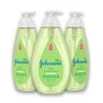 Kit com 3 Shampoos JOHNSON'S Baby Cabelos Claros 750ml