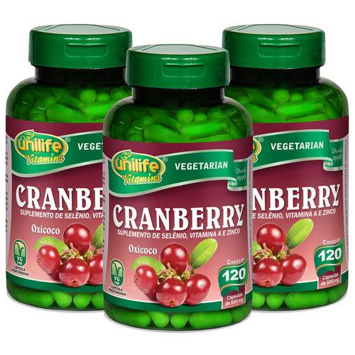 Tudo sobre 'Kit com 3 Unidades de Cranberry com 360 Cápsulas'