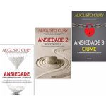 Kit Combo Livro Como Vencer Ansiedade - Augusto Cury - Vol. 1, 2 e 3