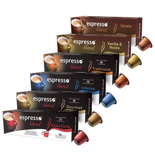 Tudo sobre 'Kit Completo Espresso Blend de Cápsulas de Café para Nespresso'