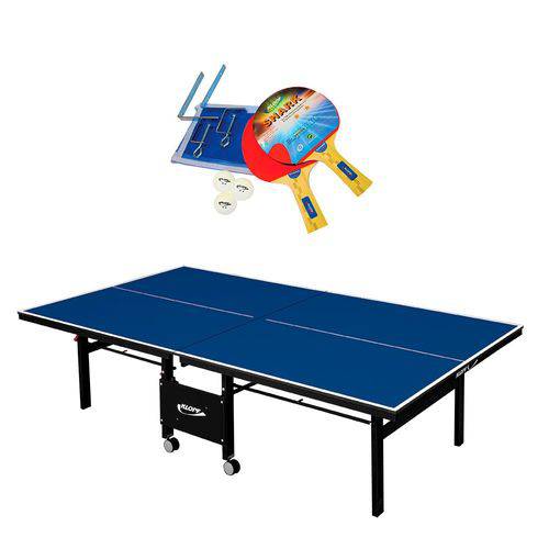 Tudo sobre 'Kit Completo Mesa de Ping Pong 1084 Mdf 18mm Klopf 76kg'