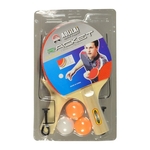 Kit Completo Ping Pong com 3 Bolinhas 2 Raquetes + Rede