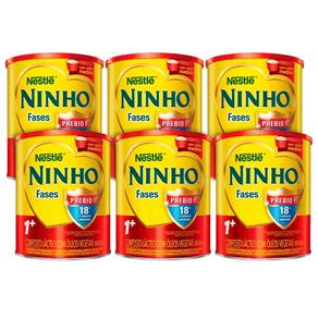 Kit Composto Lácteo Nestlé Ninho Fases 1+ 6 Unidades