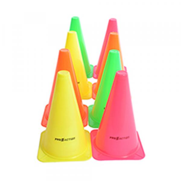 Kit Cones de Agilidade Colorido - Proaction - 20,5cm - 8 Unidades