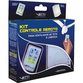 Kit Controle Remoto Ventilador de Teto Vetti Branco