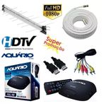 Kit Conversor Digital Aquario Dtv-5000 + Antena+cabo+ Conversor só Chegar e Instalar