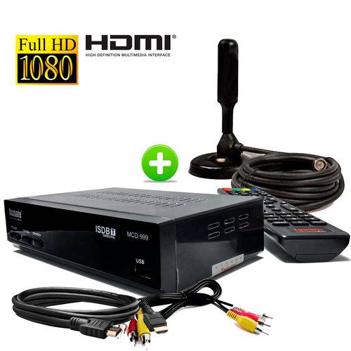 Kit Conversor e Gravador Digital + Antena Hdtv Mta-3003