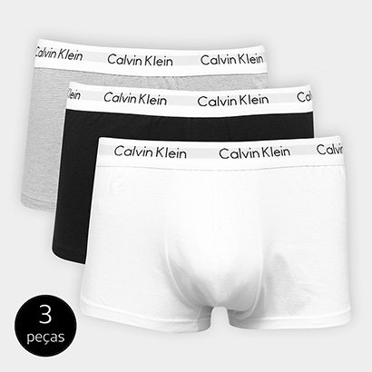 Kit Cueca Boxer Calvin Klein Trunk 3 Peças
