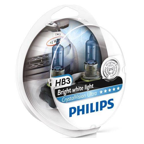 Kit da Lâmpada do Farol - Philips - Hb3 X2w5x2 - Crystal Vision Ultra 4300k - Jogo - 9005cvu