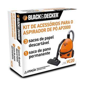 Kit de Acessórios para Aspirador de Pó AP2000 Black+Decker - VC20