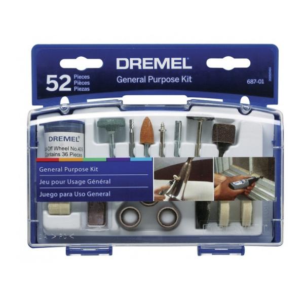 Kit de Acessórios para Uso Geral com 52 Peças Dremel