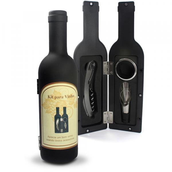 Kit de Acessórios para Vinho com 3 Peças - Interponte